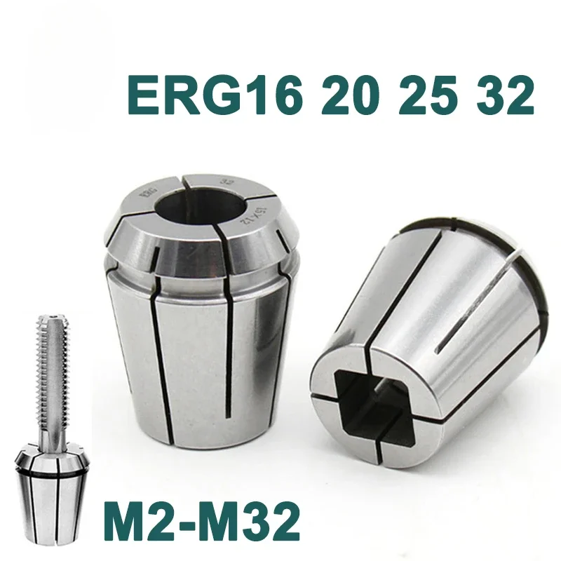 ERG Square Tapping Collets ERG16/20/25/32, ISO JIS Type Quick Change Tap Collet for CNC Milling & Tapping Machine