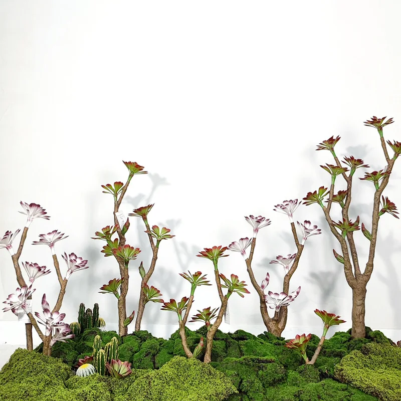 

Simulation plant stone lotus potted succulent green plant hotel homestay living room decoration window landscaping