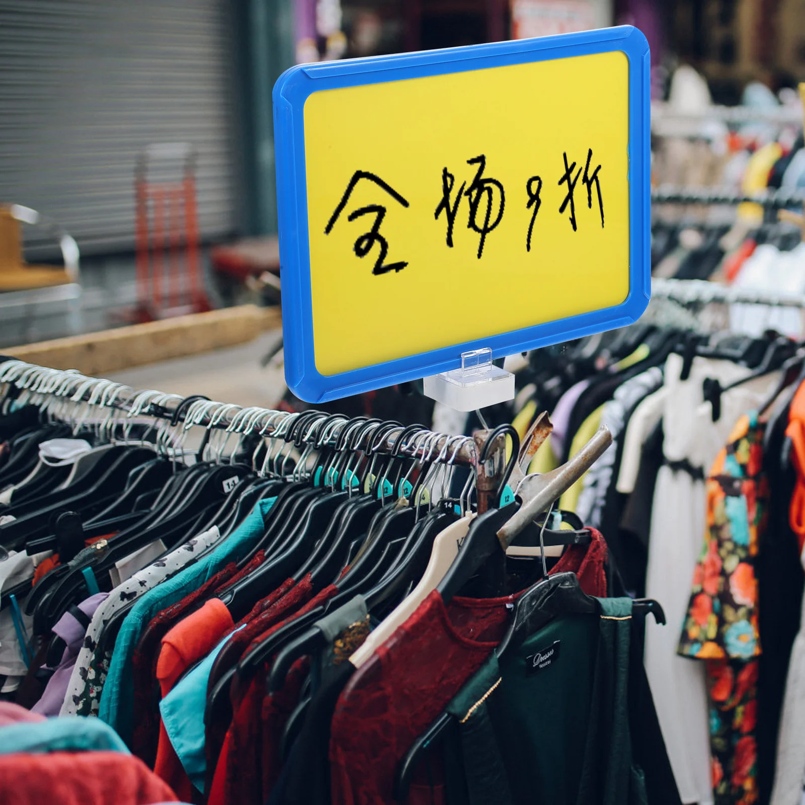 

2Pcs Magnetic Price Tags Shelf Indicator Signs Multiuse Retail Store Price Labels Sign Holders for Supermarket Fruit