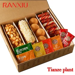 Custom Custom Printed Food Paper Corn Dog Packaging Korean Hot Dog Box Takeaway