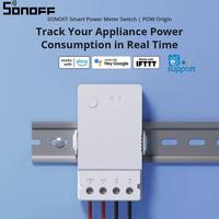 SONOFF POWR3 Origin Wifi Smart Switch 16A With Power Meter Overload Protection IFTTT EWeLink Control Work With Alexa Google Home