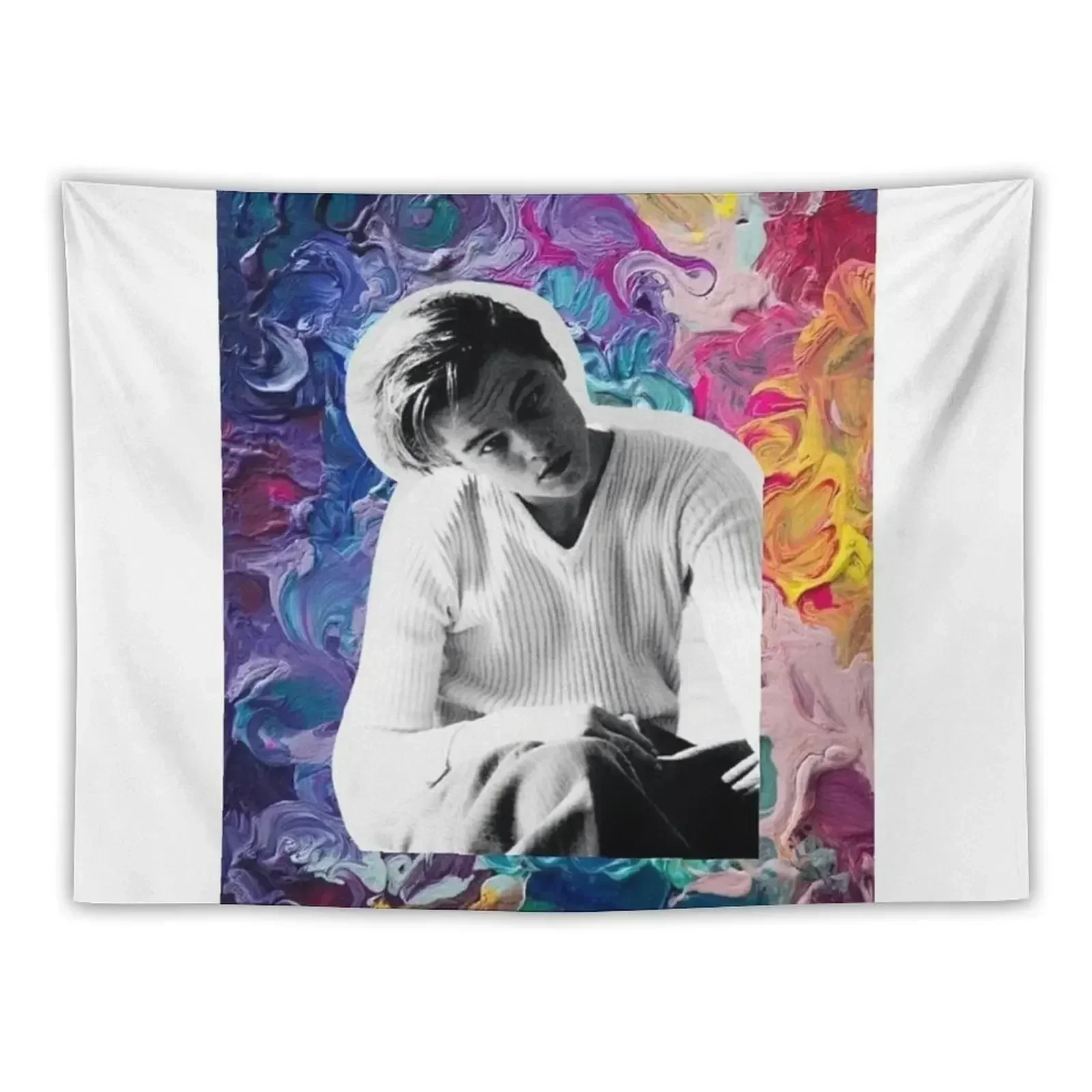 Young Leonardo DiCaprio Art Tapestry Bedroom Organization And Decoration Outdoor Decor Decorative Wall Mural Tapestry