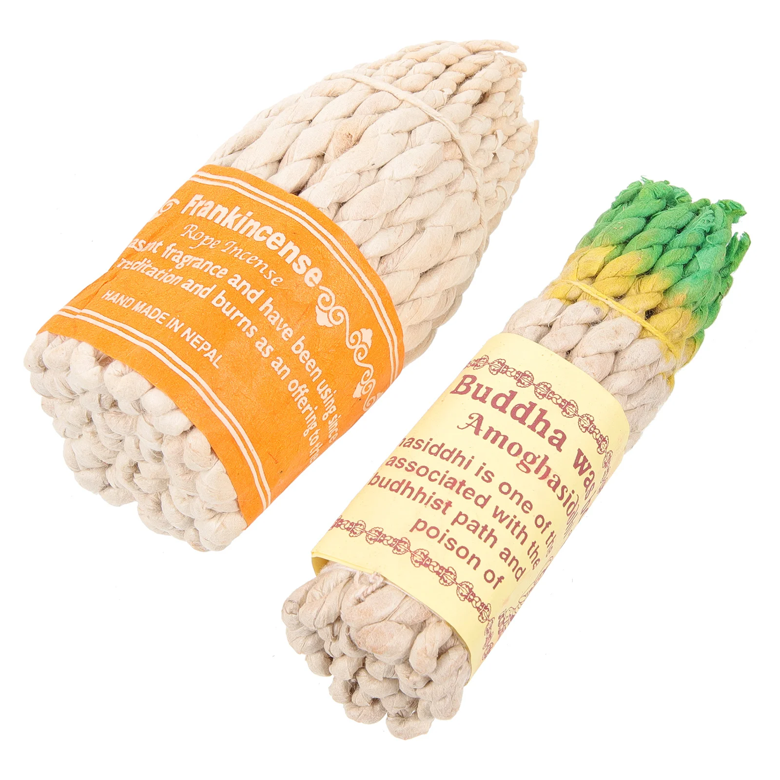 

2 Pcs Burner Japanese Insence Scent Diffuser Sticks Aroma Handmade Woven Rope Incenses