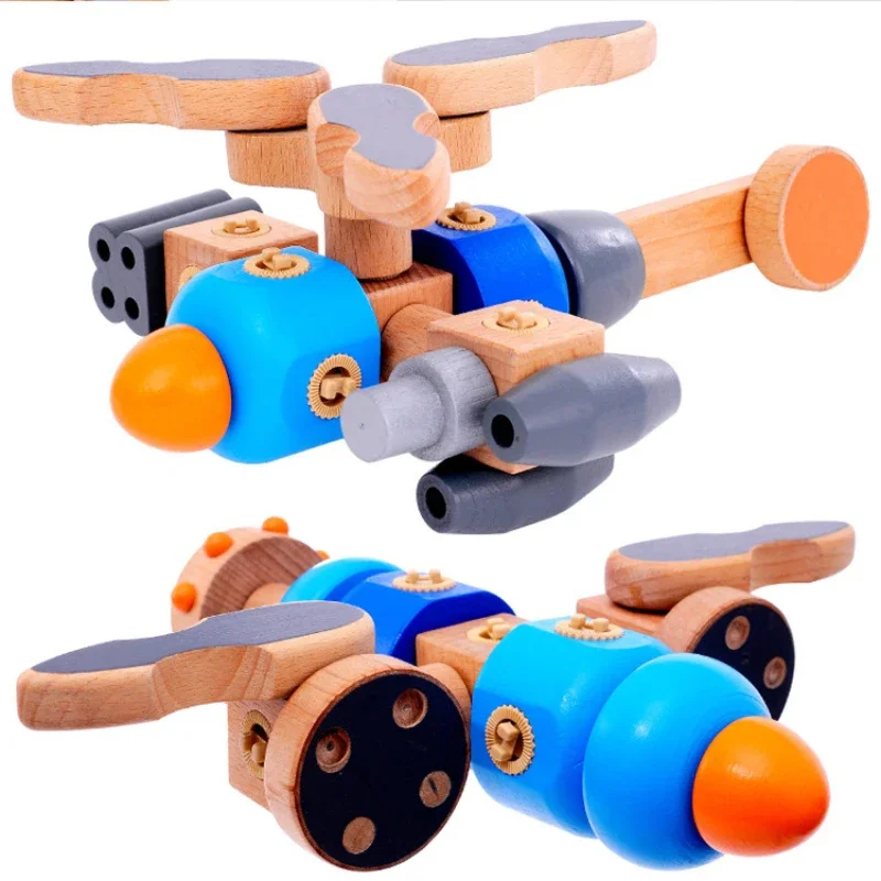 Kinder Spielzeug Holz Puzzle Montieren Diy Bausteine Set Montessori Spielzeug Konstruktor Magnetische Blöcke Puppenhaus Zubehör