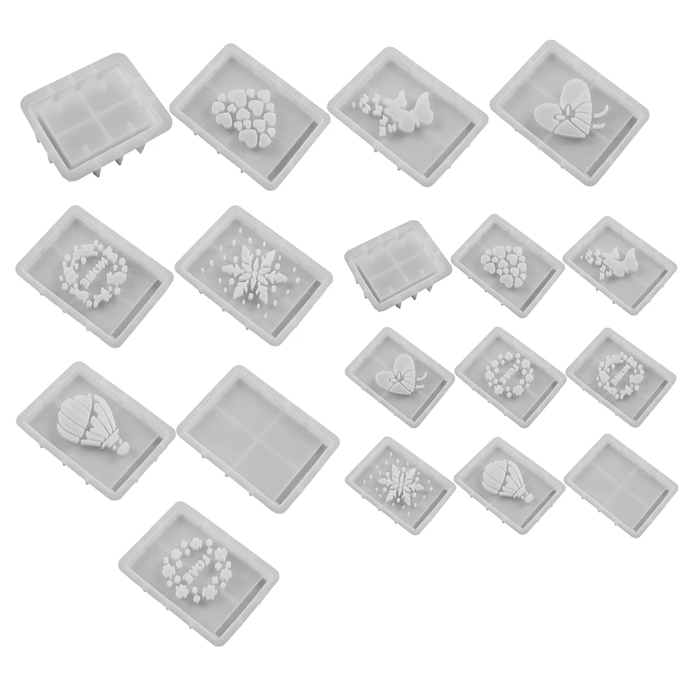 

Силиконовая форма для хранения, полый чехол для хранения, форма для силуэта «сделай сам», антипригарная прямоугольная форма для литья для домашнего декора