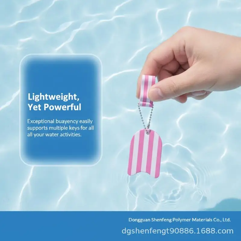 EVA Foam Floating Keychain Bright Non-Fading Color Lightweight Portable for Swimming Boating Beach Water Sports