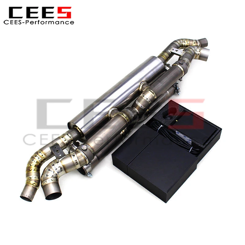 

CEES High-Performance Valved Catback Exhaust for Porsche 911 991/991.2 Turbo 2017-2019 w/ Remote Control