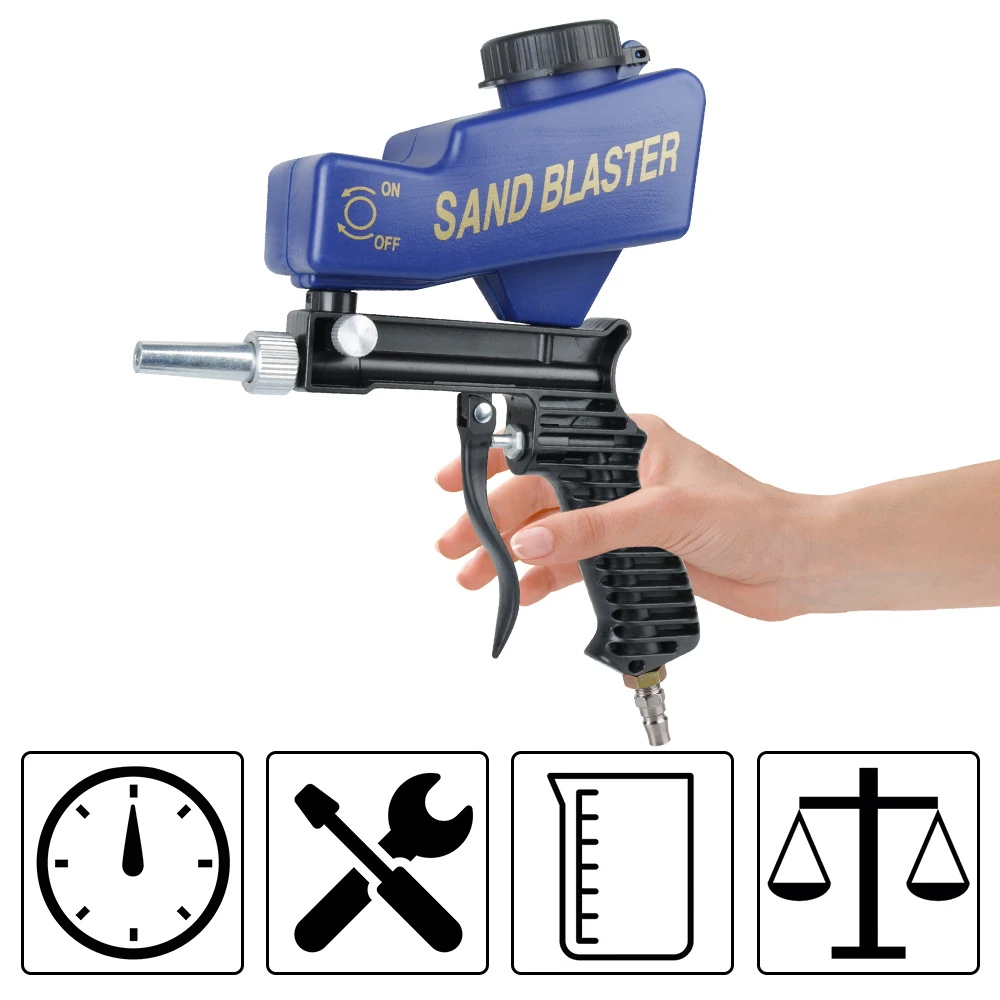 

Регулируемая пескоструйная машина Гравитационная пескоструйная обработка G un Устройство для очистки ржавчины Пневматический пескоструйный набор