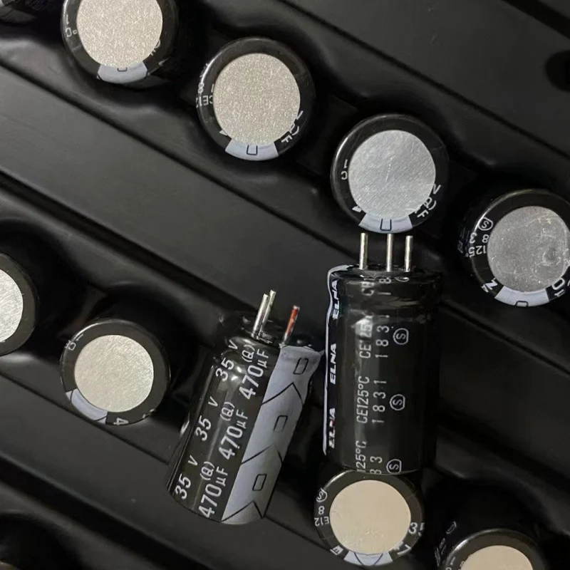 Automotive Grade RPK Three-Terminal Aluminum Electrolytic Capacitor 35V 470UF 12.5×20mm Auto Circuit Stabilization Capacitor
