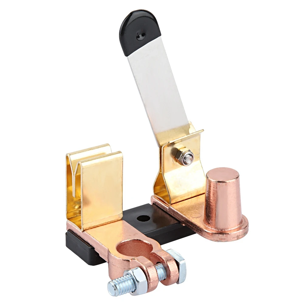 Brass Negative Battery Disconnect Cut Off Master Car Vertical Knife Switch Battery Power