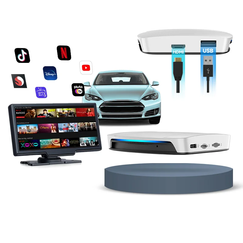 multimedia video wireless 128GB Android 13 auto Tbox UHD HDMI USB Carplay ai box for Ford Fusion Kuga Focus Mustang