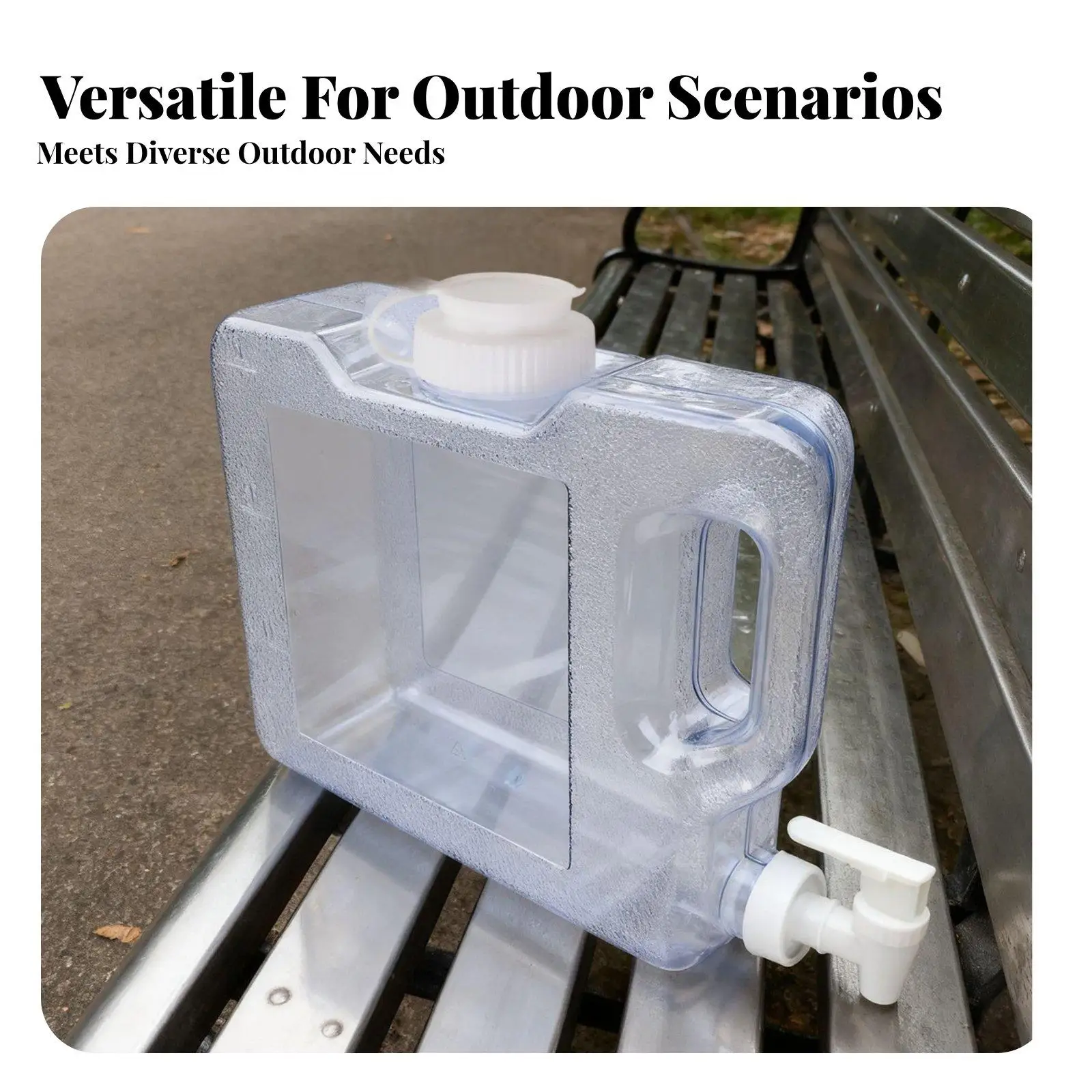 Carrying Handle Bucket Food Grade Water Container 3 Liter Portable Dispenser with Spigot for Home Event Outdoor