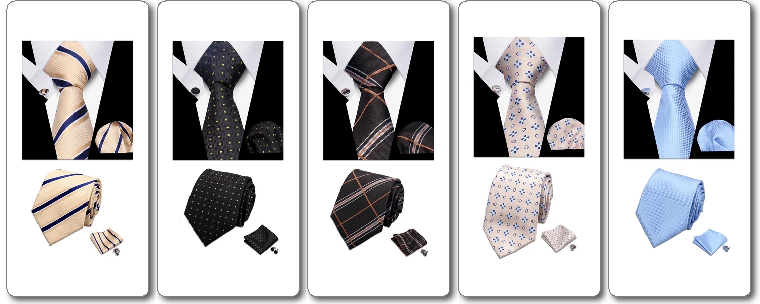 Krawattenset für Herren, klassisches Paisley-Muster, Manschettenknöpfe, Einstecktuch, für Anzug, Hochzeit, hochwertige 3-teilige Krawattensets, formelle Krawatte – Detail 22