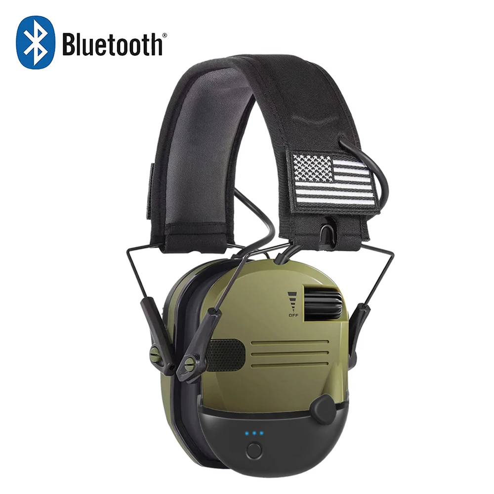 NEW Headphone Electronic 5.1 Bluetooth earmuffs Shooting Ear Protection for hunting Professional Noise Reduction Headset