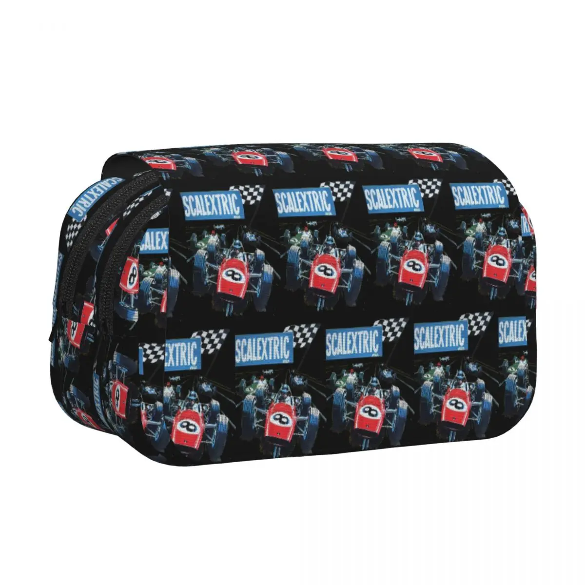 Estuche para lápices Scalextric Classic, soporte para bolígrafos, caja de almacenamiento grande de cuero con carcasa dura, bolsa para lápices para niños y niñas, regalos