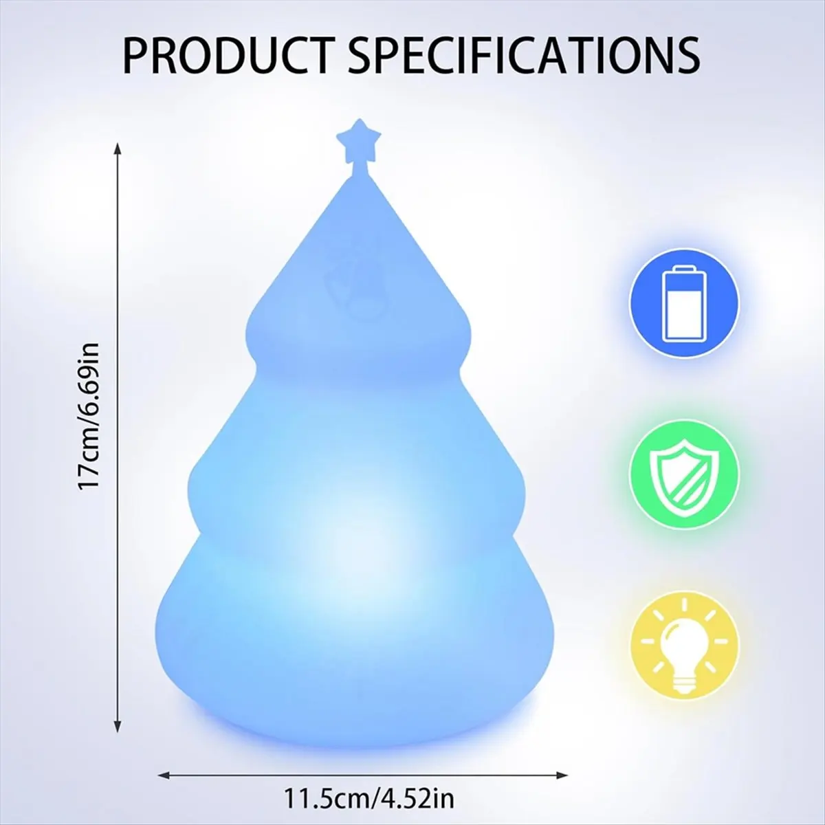 Lampada respiratoria stabile Strumento di meditazione visiva guidata per la consapevolezza, scorre la respirazione calma la tua mente Sollievo dall'ansia da stress