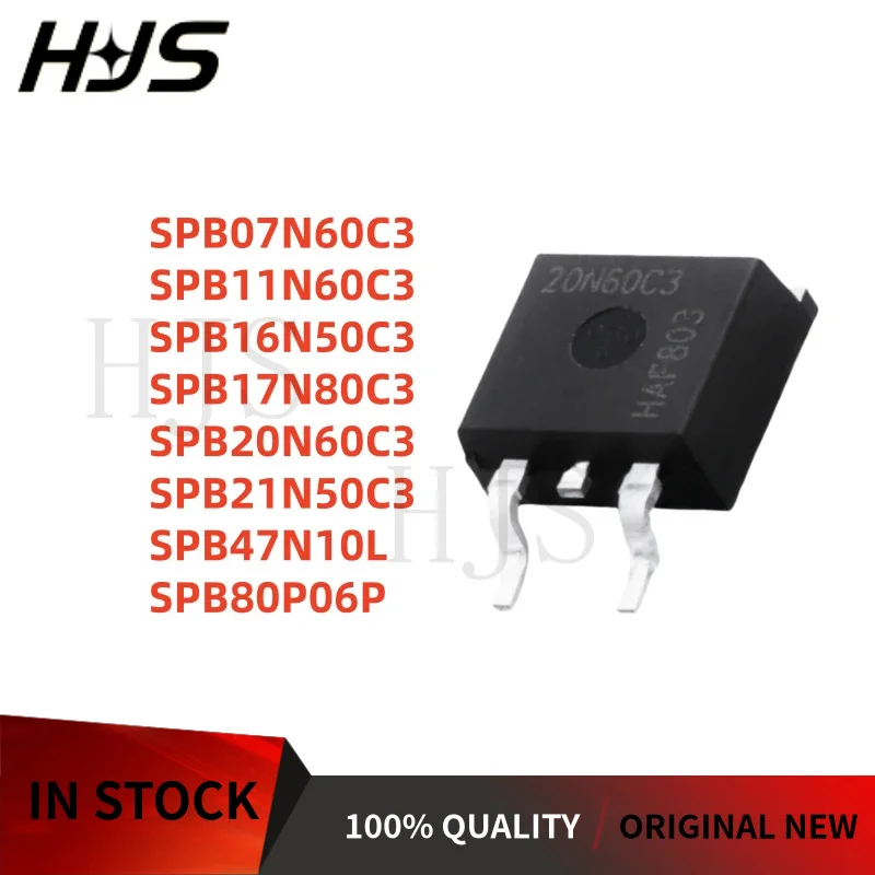 

10pcs TO-263 SPB16N50C3 SPB80P06P SPB17N80C3 SPB20N60C3 SPB07N60C3 SPB11N60C3 SPB47N10L SPB21N50C3 MOS