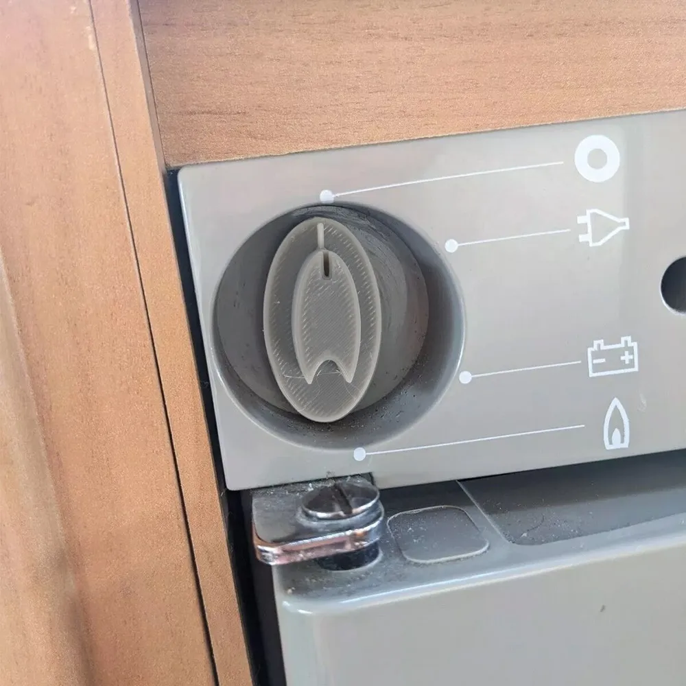 أجزاء RV لـ Dometic Electrolux Rm6 Caravan ثلاجة باب محدد مقبض زر ترموستات محدد التحكم 2412138006 2412137008 #2