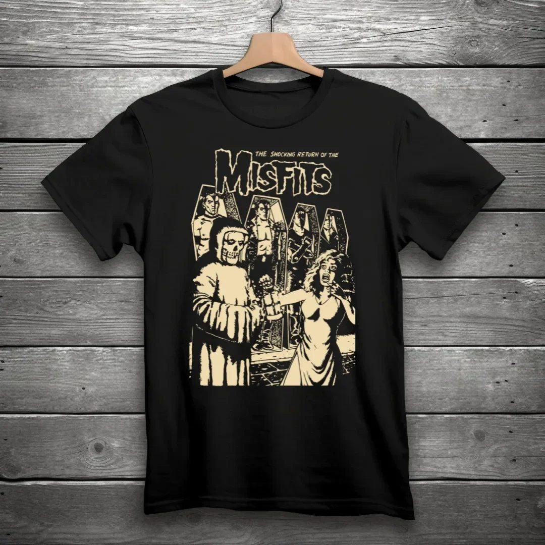 

Misfits The Shocking Return of The Misfits Punk, Rock, Band T-Shirt Black