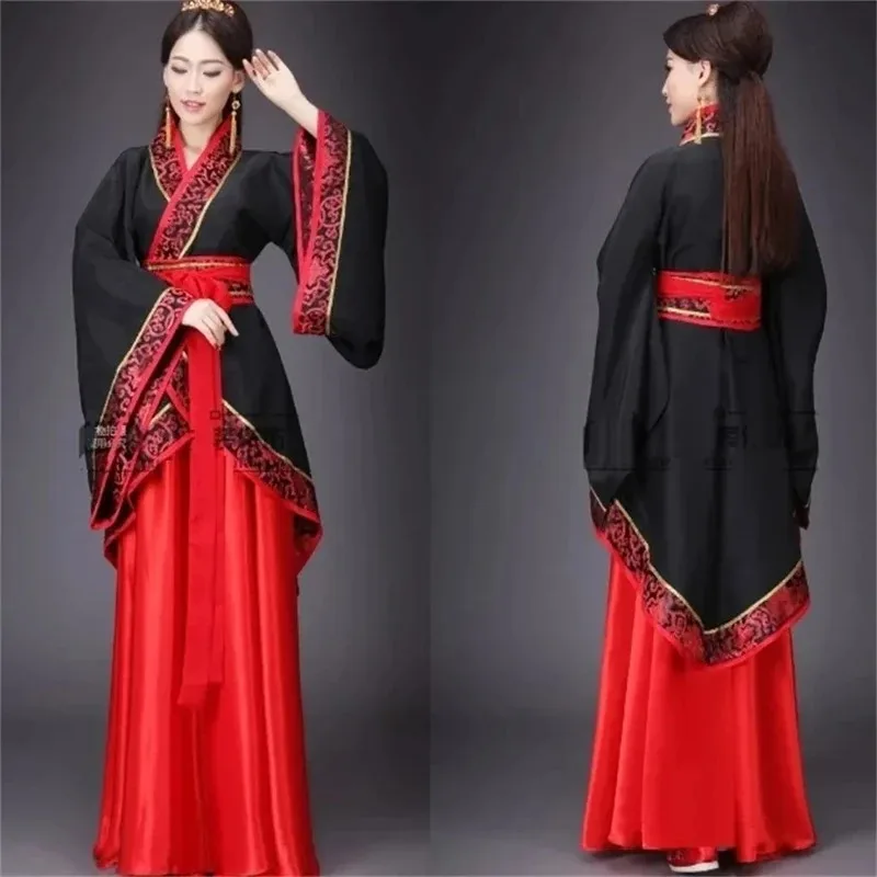 

Trendy Elegant Cheongsam Asian Dress Performance Female Hanfu Costume Chinese Style Clothes Coat Skirt Antique Clothes