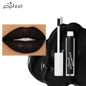 POPFEEL Hallowmas Lip Makeup Kit Black Lip Stick Black Lip Gloss Matte Lip Stick Long…