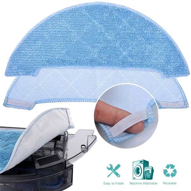 4Pcs Replacement Parts for Ilife V8S X750 X785 V80 Robotic Vacuum Cleaner Mop Cloth