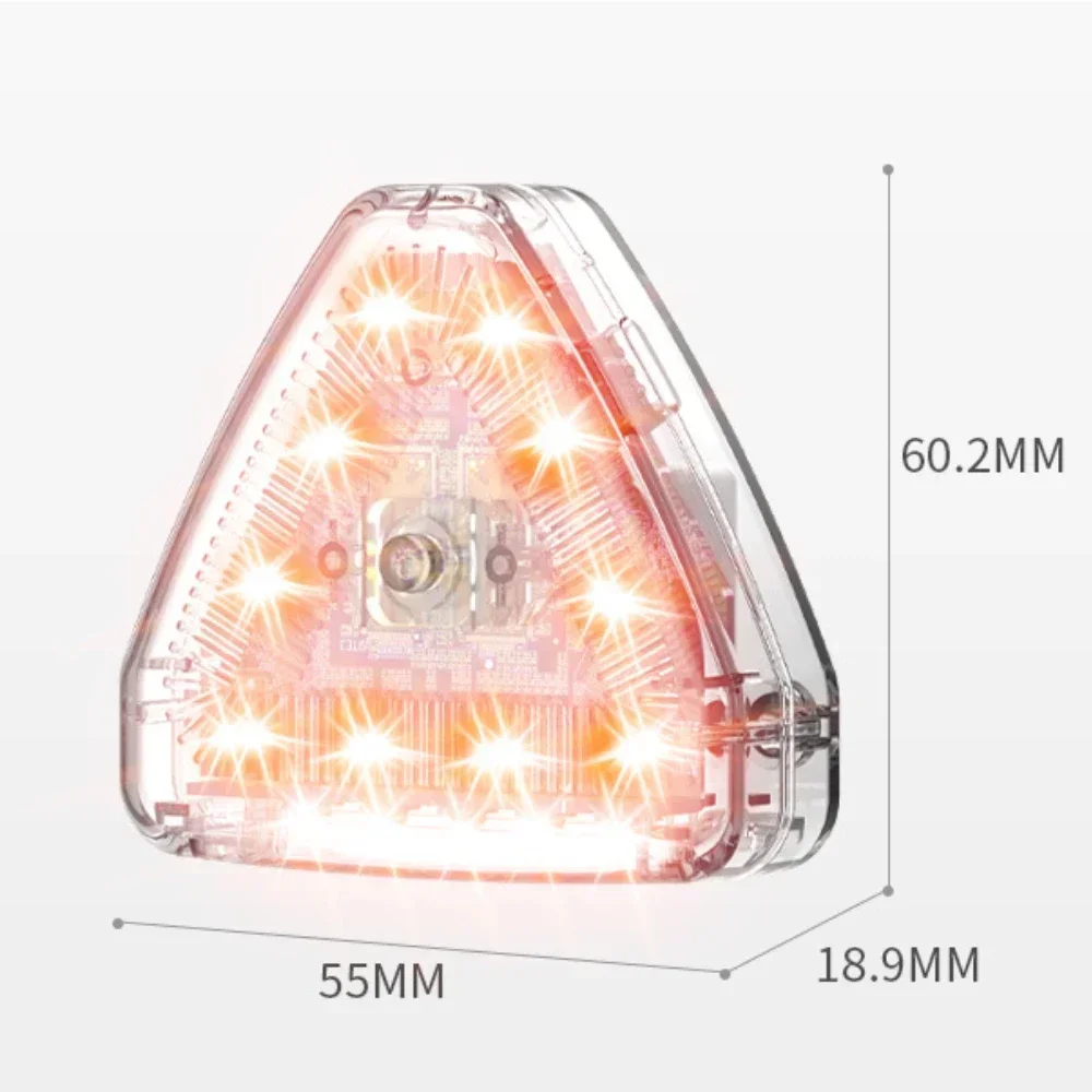 Światło stroboskopowe magnes lampa motocyklowa ostrzegawcza lampa błyskowa Led sterowanie bezprzewodowe wodoodporny rower skuter wskaźnik