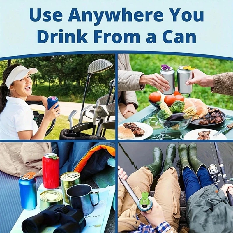 

Outdoor Party Beverage Beer Complete Cover Easy Tab Opene Reusable Easy Can Opener Kitchen Tool For Camping Beverage Opener