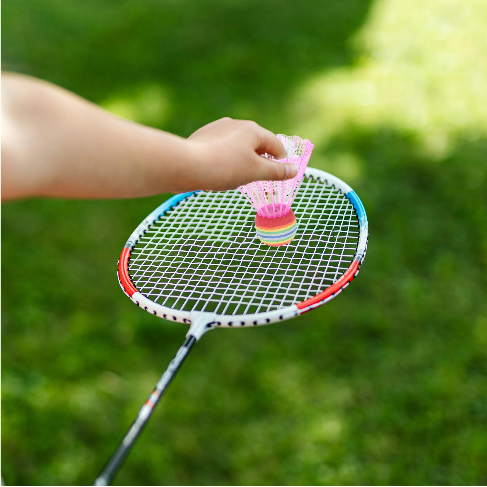

12 Pcs Equipment Colored Badminton Child Recreational Balls Plastic Training Aid for Beginner