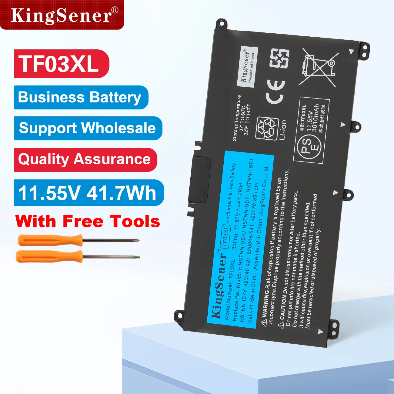 Batteria KingSener TF03XL TF03 per HP Pavilion 15-CC 14-bf033TX 14-bf108TX 14-bf008TU HSTNN-UB7J TPN-Q188 TPN-Q189 TPN-Q190 Q191