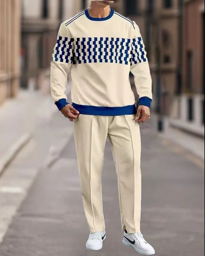 

Новинка 2023 года, мужской комплект спортивной одежды, рубашка-поло с круглым вырезом и 3D принтом, повседневная одежда, трансселлеонская модная мужская одежда