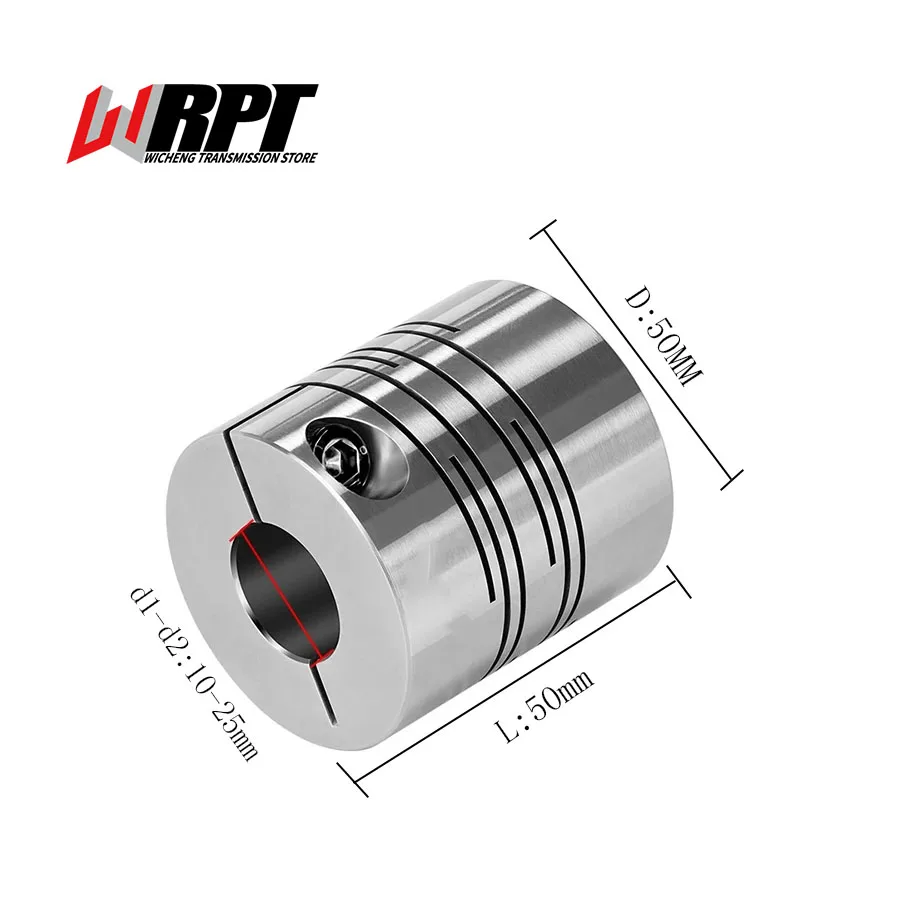 

CICG Parallel Line Groove Coupling Motor Encoder Connector Stainless Steel Elastic Coupling CICG-50X50