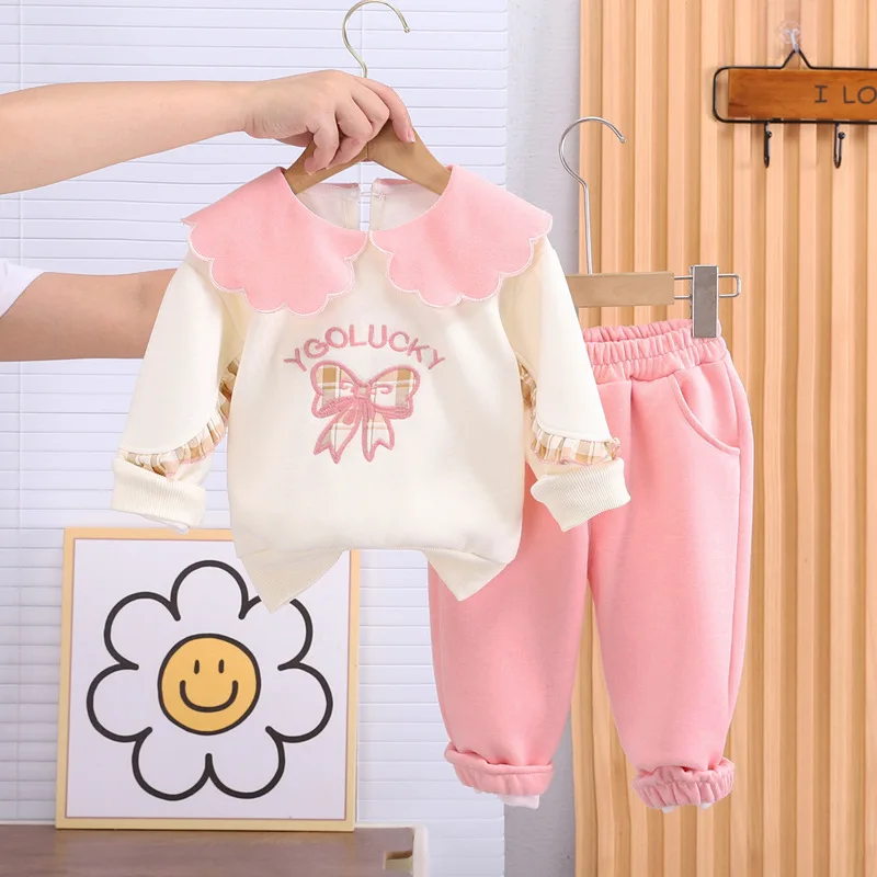 New Spring Autumn Baby Clothes Set Children Girls T-Shirt Pants 2Pcs/Sets Toddler Clothing Infant Casual Costume Kids Tracksuits