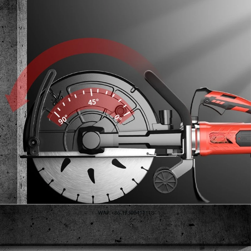 Electric Wall Hanging Machine Multifunctional Wall Hanging Grooving Machine Concrete Stone Road Cutter Multi-angle Circular Saw