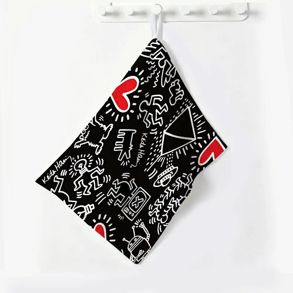 K-KeithS Luxury H-Ha-ring Hanging Kitchen Towel, Polyester Cotton Material, Multipurpose Hand Wiping Towel for Family