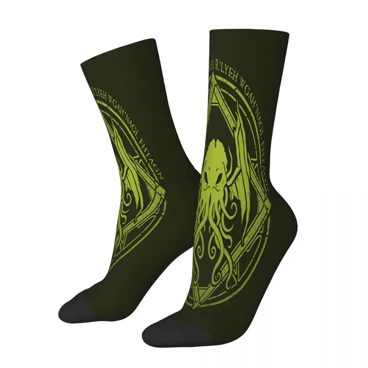 Lovecraft Chant Design Cthulhu Socks Male Mens Women Summer Stockings Hip Hop