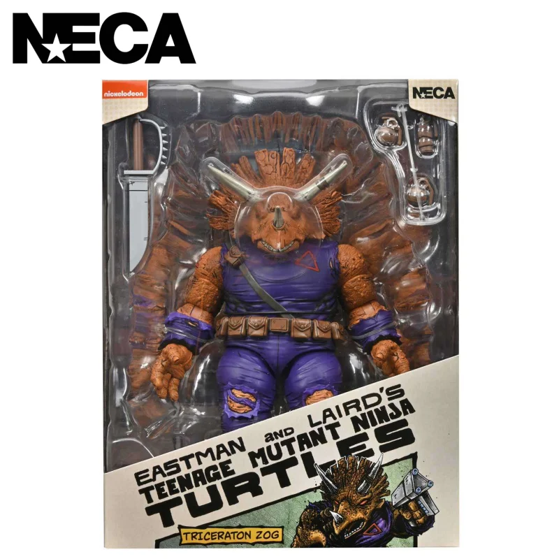 

New Stock Genuine Neca Teenage Mutant Ninja Turtles Character Peripheral Triceraton Zog Figure Joint Movable Model Toy Gift