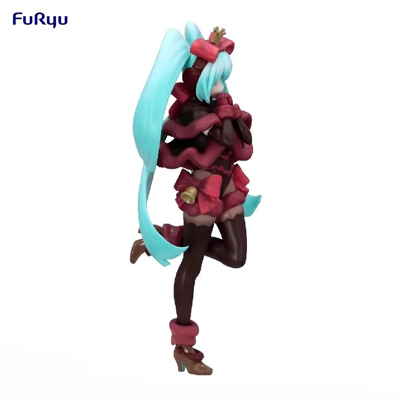 FuRyu Original Genuine Vocaloid Singer Hatsune Miku Exc∞d Creative Figure SweetSweets Noel Raspberry 21cm Model Toy Figures Gift