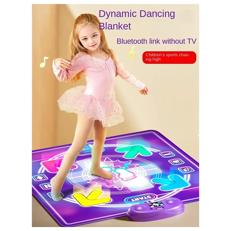 

A63T-Electronic Dance Mat Dancing Mat Game Blanket Birthday Gifts Dance Pad Dancing Blanket For Kids
