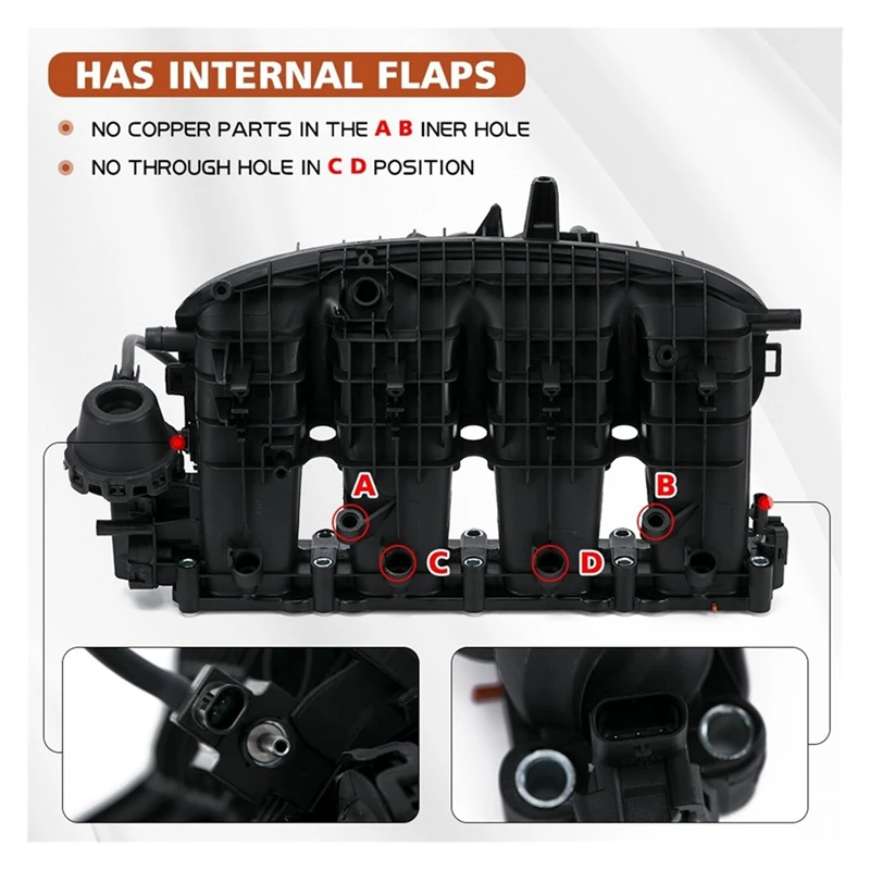 Engine Intake Manifold For  A3 Q3 Q5 A5 VW Beetle Jetta Golf MK7 Tiguan B8 EA888 Gen3 06L 133 201 AH 06L133201AH