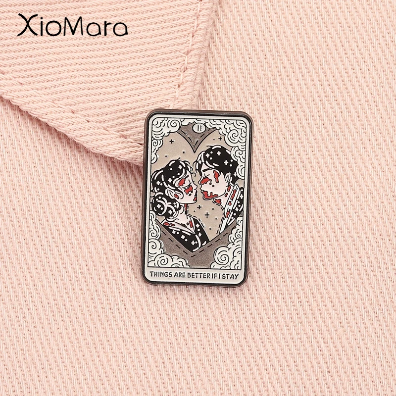 

My Chemical Romance Music Album Enamel Pin Punk Rock Band Things Are Better If I Stay Brooch Lapel Badge Jewelry Gift for Friend