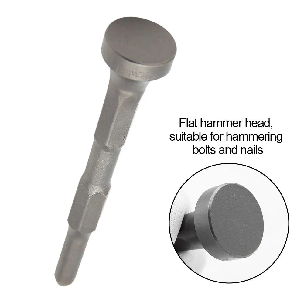 Ground Rod Driver Heavy Duty Steel Drill Bit Driver Seaming Machine Hammer Wear Resistant Professional Pile Driving Tool