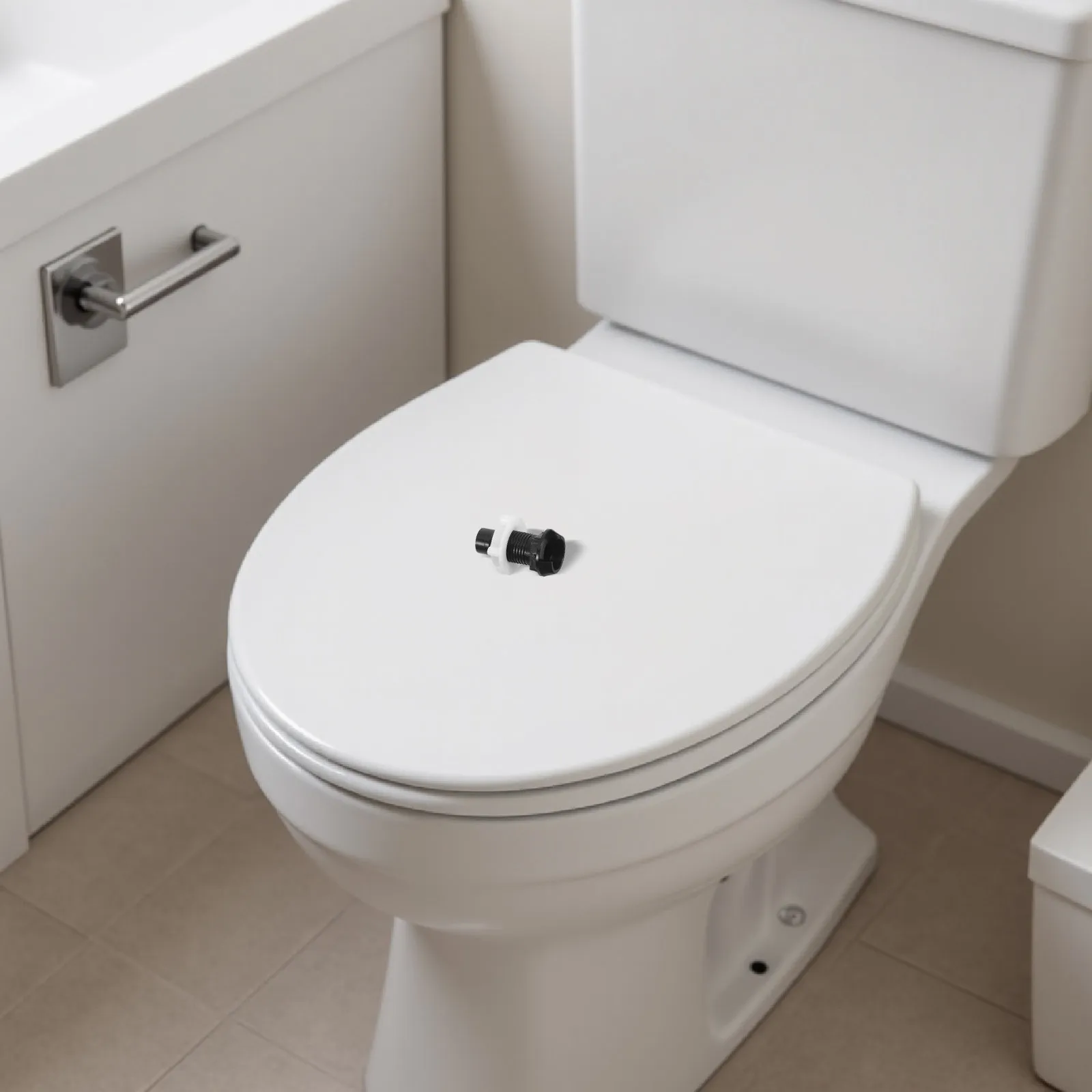 

Черный пластиковый соединительный винт для унитаза, гайка-адаптер для сливного рычага, герметичный, для сливного бачка унитаза