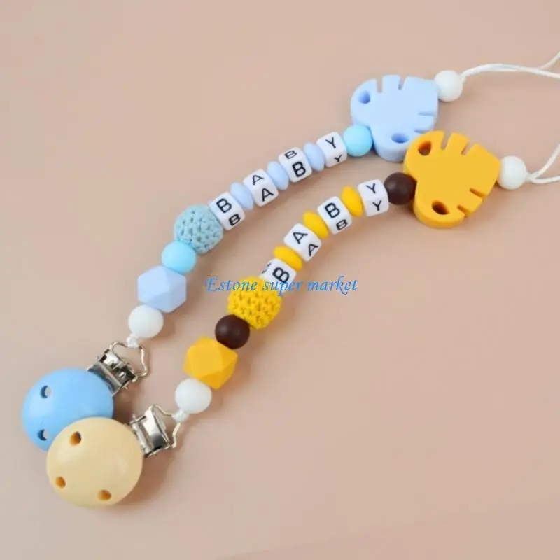 

090B Pacifier Chain Holders Dummy Chain Teething Clips Toddlers Teether Toy