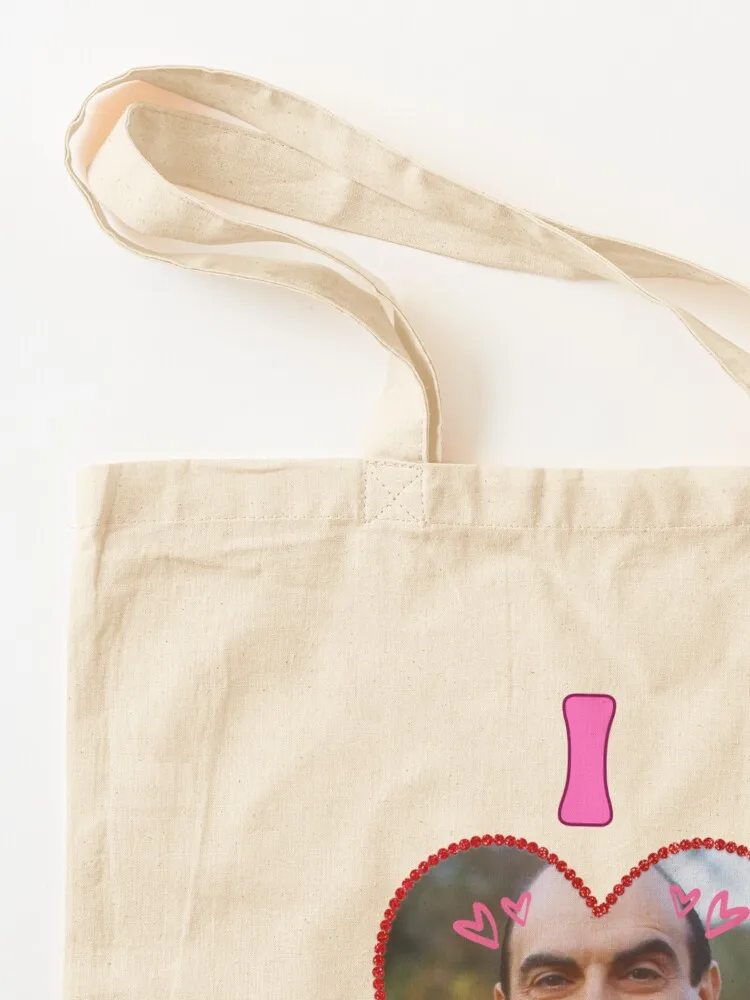 Hercule Poirot I Love My Boyfriend Heart Tote Bag reusable grocery bags tote bag men canvas tote bags Gift bag