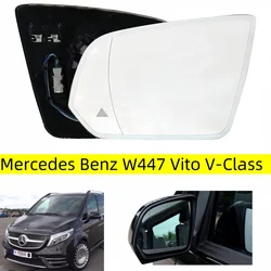 For Mercedes Benz W447 Vito V-Class 2016-2018 2019 2020 With Heating Blind Spot Assist Lens Reverse Mirror Rear View Mirror