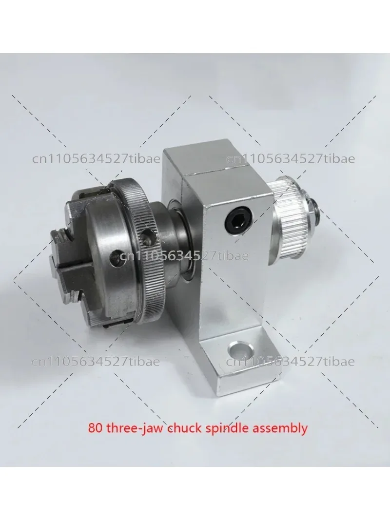 50/65/80mm Woodworking Miniature Lathe Spindle Bead Machine Chuck Spindle for DIY Woodturning