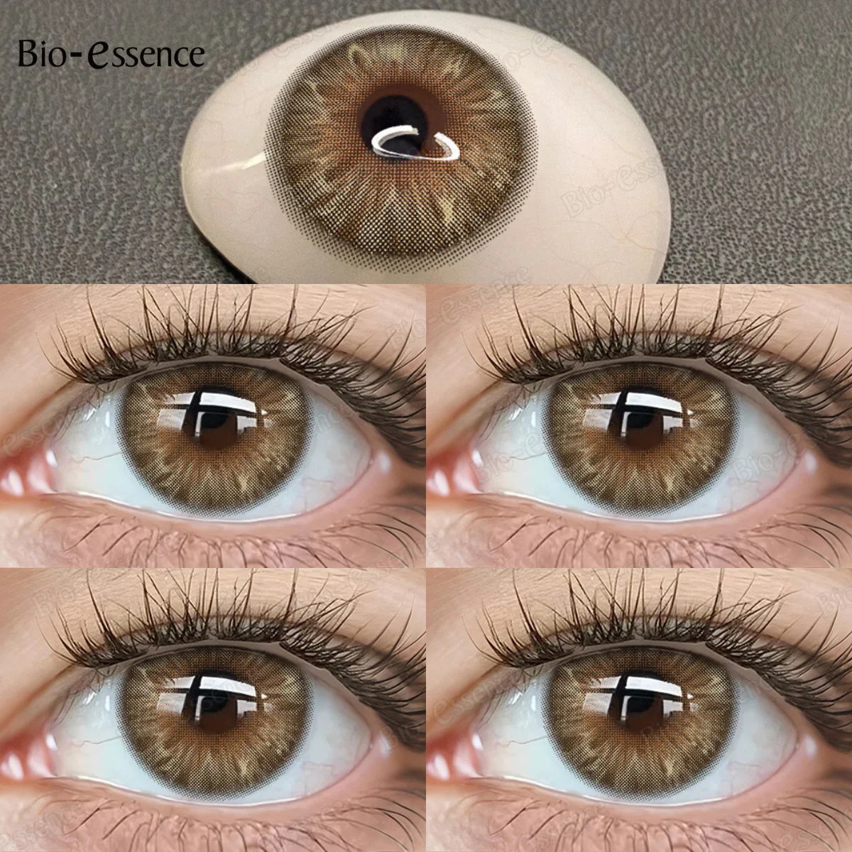 Bio-essence Colorcon 1 Pair Korean Lenses Colored Contact Lenses Brown Lenses Natural Eye Lenses with High Quality Natural Lens