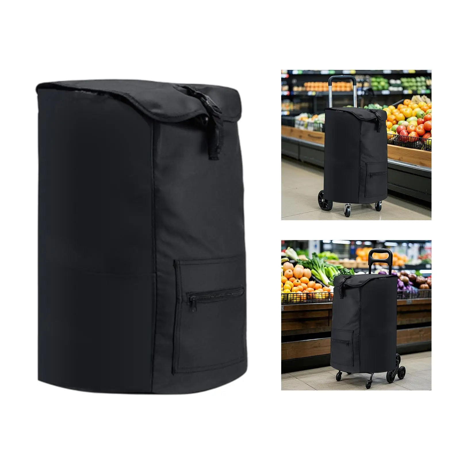 

Сменная сумка для корзины для покупок для многоразовой сумки на тележке с рамой из алюминиевого сплава