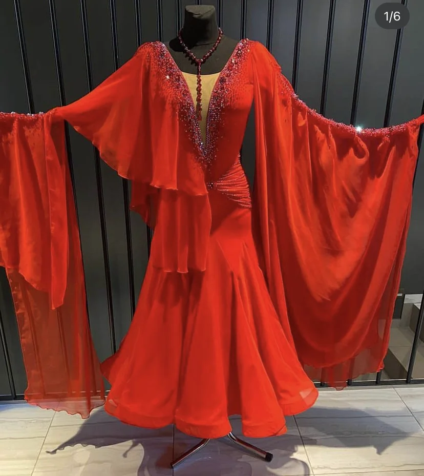 

ballroom dance dress Costume Modern Competition Waltz Tango Ballroom Dance Dress Standard Girls Women dance dress